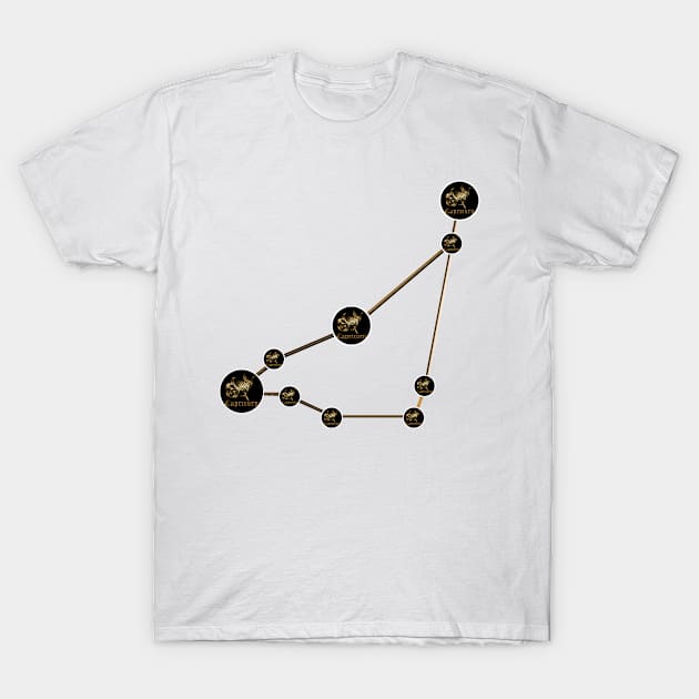 zodiac capricorn constellation T-Shirt by INDONESIA68